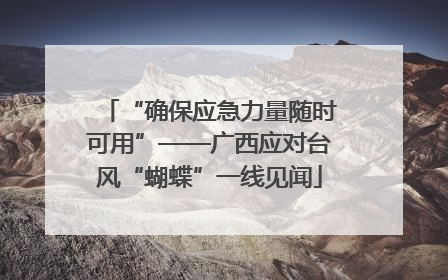 “确保应急力量随时可用”——广西应对台风“蝴蝶”一线见闻