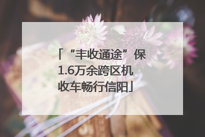 “丰收通途”保1.6万余跨区机收车畅行信阳