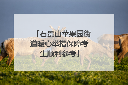 石景山苹果园街道暖心举措保障考生顺利参考