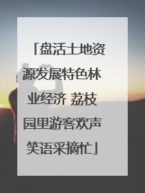 盘活土地资源发展特色林业经济 荔枝园里游客欢声笑语采摘忙
