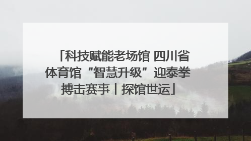 科技赋能老场馆 四川省体育馆“智慧升级”迎泰拳搏击赛事丨探馆世运