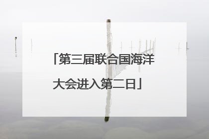 第三届联合国海洋大会进入第二日