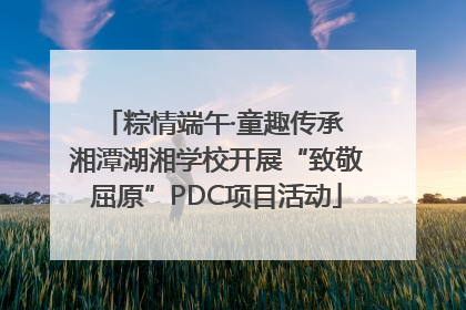 粽情端午·童趣传承 湘潭湖湘学校开展“致敬屈原”PDC项目活动