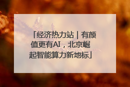 经济热力站｜有颜值更有AI，北京崛起智能算力新地标