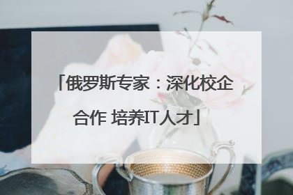俄罗斯专家：深化校企合作 培养IT人才