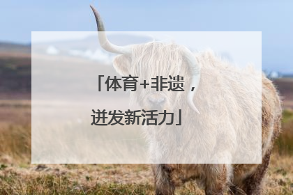 体育+非遗，迸发新活力