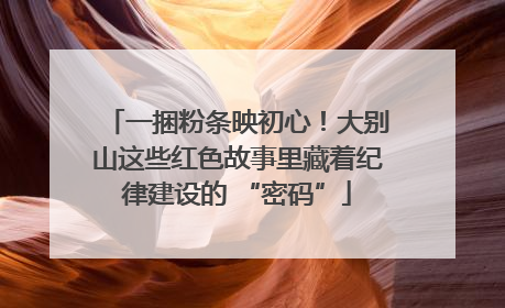 一捆粉条映初心！大别山这些红色故事里藏着纪律建设的 “密码”