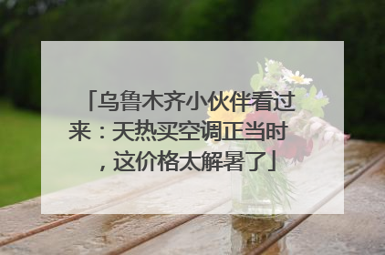 乌鲁木齐小伙伴看过来：天热买空调正当时，这价格太解暑了
