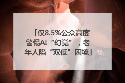 仅8.5%公众高度警惕AI“幻觉”，老年人陷“双低”困境