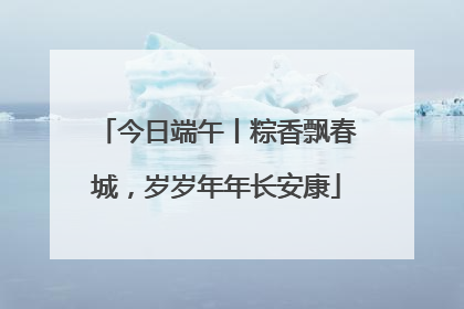 今日端午丨粽香飘春城，岁岁年年长安康