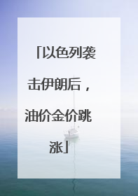 以色列袭击伊朗后，油价金价跳涨