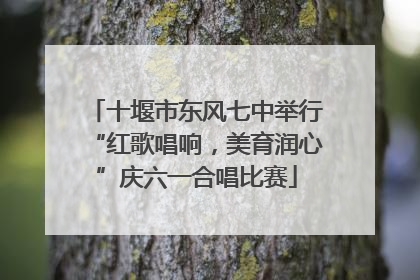 十堰市东风七中举行“红歌唱响，美育润心”庆六一合唱比赛