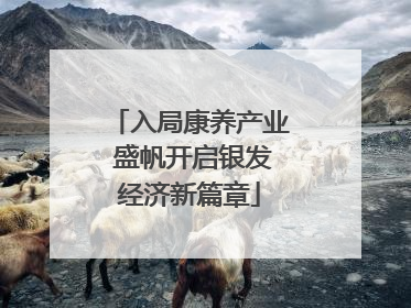 入局康养产业 盛帆开启银发经济新篇章