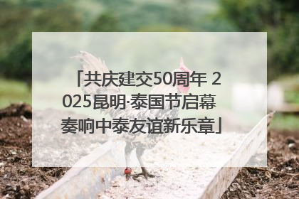 共庆建交50周年 2025昆明·泰国节启幕 奏响中泰友谊新乐章