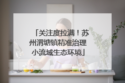关注度拉满！苏州渭塘镇精准治理小流域生态环境