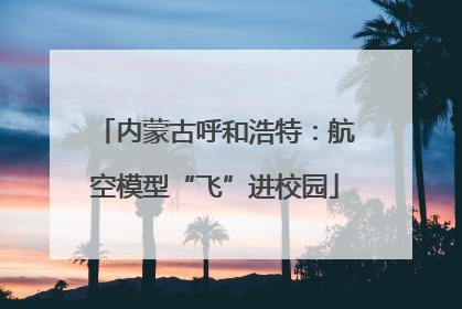 内蒙古呼和浩特：航空模型“飞”进校园