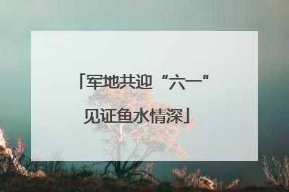 军地共迎“六一” 见证鱼水情深