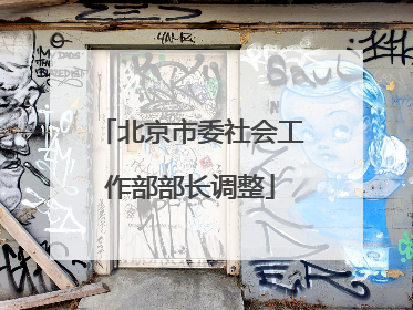 北京市委社会工作部部长调整