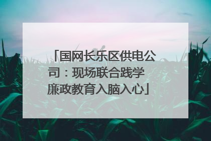国网长乐区供电公司：现场联合践学 廉政教育入脑入心