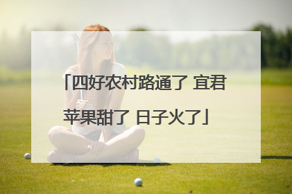 四好农村路通了 宜君苹果甜了 日子火了