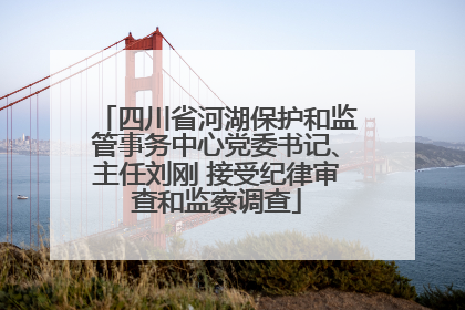 四川省河湖保护和监管事务中心党委书记、主任刘刚 接受纪律审查和监察调查