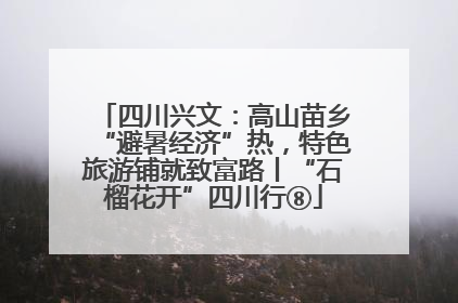 四川兴文：高山苗乡“避暑经济”热，特色旅游铺就致富路丨“石榴花开”四川行⑧