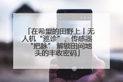 在希望的田野上丨无人机“巡诊”、传感器“把脉” 解锁田间地头的丰收密码