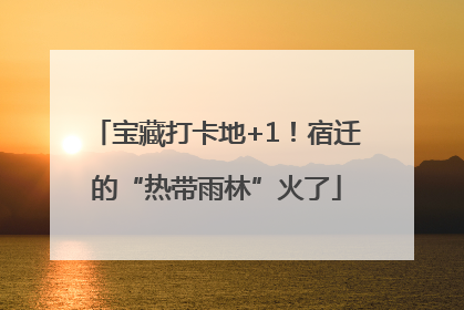 宝藏打卡地+1！宿迁的“热带雨林”火了