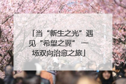 当“新生之光”遇见“希望之翼” 一场双向治愈之旅