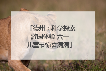 德州：科学探索 游园体验 六一儿童节惊喜满满