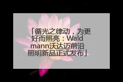 循光之律动，为更好而照亮：Waldmann沃达迈前沿照明新品正式发布