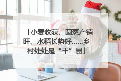 小麦收获、圆葱产销旺、水稻长势好……乡村处处是“丰”景