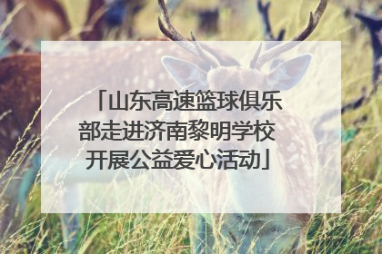 山东高速篮球俱乐部走进济南黎明学校开展公益爱心活动