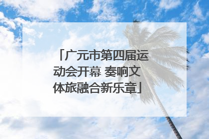 广元市第四届运动会开幕 奏响文体旅融合新乐章