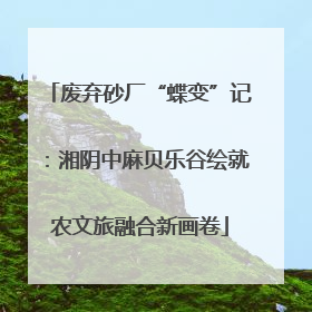 废弃砂厂“蝶变”记：湘阴中麻贝乐谷绘就农文旅融合新画卷