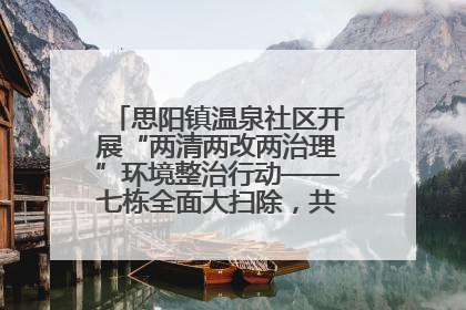 思阳镇温泉社区开展“两清两改两治理”环境整治行动——七栋全面大扫除，共建洁净家园