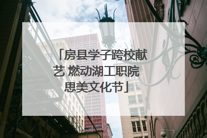 房县学子跨校献艺 燃动湖工职院思美文化节