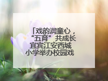 戏韵润童心，“五育”共成长 宜宾江安西城小学举办校园戏剧节展演活动