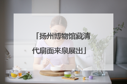 扬州博物馆藏清代扇面来泉展出