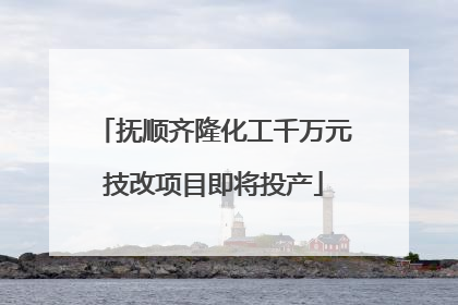 抚顺齐隆化工千万元技改项目即将投产
