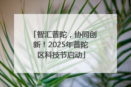 智汇普陀，协同创新！2025年普陀区科技节启动