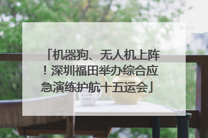 机器狗、无人机上阵！深圳福田举办综合应急演练护航十五运会