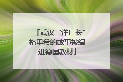 武汉“洋厂长”格里希的故事被编进德国教材