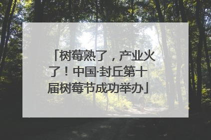 树莓熟了，产业火了！中国·封丘第十届树莓节成功举办
