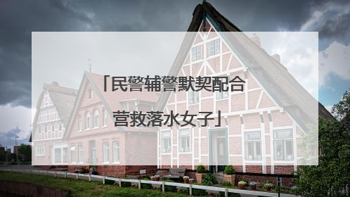 民警辅警默契配合 营救落水女子