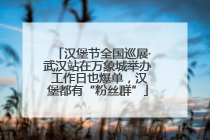 汉堡节全国巡展·武汉站在万象城举办 工作日也爆单，汉堡都有“粉丝群”