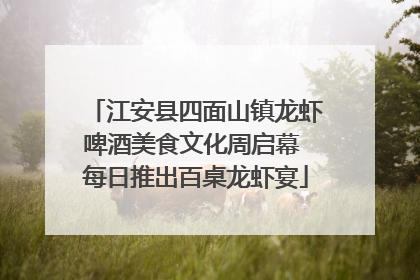 江安县四面山镇龙虾啤酒美食文化周启幕 每日推出百桌龙虾宴