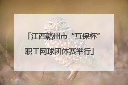 江西赣州市“互保杯”职工网球团体赛举行