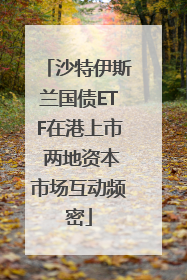 沙特伊斯兰国债ETF在港上市 两地资本市场互动频密