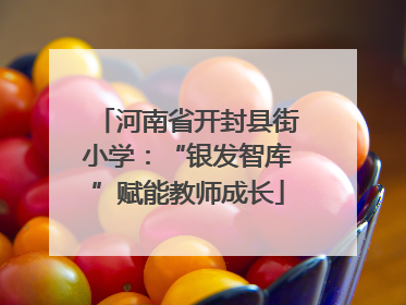 河南省开封县街小学：“银发智库”赋能教师成长